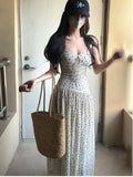 KYLETHOMASW  -  Japanese Popular Y2k Sweet Female Fashion Dresses Chic Polka Point French Elegant Slimming Design Holiday Outfits Woman Clothing