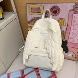 KYLETHOMASW  -  Y2k Angel Wings Mochila Large Capaci Bag Original Mochilas Mujer Sweet Bolsas Student Bags for Woman Sweet Cool Girls Backpack