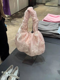 KYLETHOMASW  -  Summer New Sweet Three-dimensional Flower Bead Shoulder Bag Embroidery Mesh Handbag