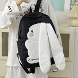 KYLETHOMASW  -  Cartoon Kawaii Cute Rabbit's Ears Backpack Casual High-capacity Y2k Simple Chic Backpacks All Match Backpacks for Women Students