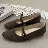 KYLETHOMASW  -  Women Flats Mary Jane Shoes Round Toe Elegant Dress Flat Shoes Soft Flat Heel Ballerinas Shoes Mujer New Woman Shoes