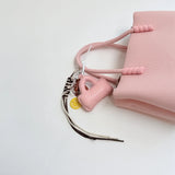 KYLETHOMASW  -  Women Mini PU Leather Tote Bag Female New Cute Crossbody Bags Lady Fashion Luxury Solid Color Simple Handbags and Purses