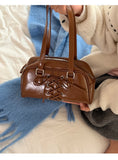 KYLETHOMASW  -  Bandage Bow Shoulder Bag Pillow Bags for Woman New Versatile Bolsos Mujer Commuter Boston Sac Femme Advanced Sense Bolsas