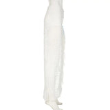 KYLETHOMASW  -  Temperament Mesh Lace Slit Skirt for Women Low Waist Slimming Slimming and Hip-hugging