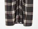 KYLETHOMASW  -  Retro Plaid Mini Skirt Women's New Design Casual Sexy High Waist Pleated Asymmetrical Midi Skirt Street Style Trendy