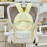 KYLETHOMASW  -  Women Teen Girls Plaid Backpack Cute Casual School Travel Daily Daypack Unbranded New Tend School Cute Travel Back Packs