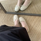 KYLETHOMASW  -  New Spring Fashion Butterfly-Knot Women Ballet Flats Shoes Shallow Female Soft Footwear Dress Ladies Flats Slip On Shoes