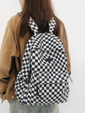 KYLETHOMASW  -  New Trendy Plaid Mochilas Mujer Korean Style Mochila Travel Bag Student Bolsas High Capacity Backpack Practical Bags for Woman