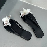 KYLETHOMASW  -  New Summer Design Camouflage Flower Low Flat Heels Women Slippers Clip Toe Casual Outdoors Beach Flip Flops Shoes