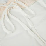 KYLETHOMASW  -  Solid Lace Spliced A-Line Women Mini Dresses Backless Design Sexy Fashion New Summer Hottie Dresses