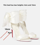 KYLETHOMASW  -  European and American Summer New Ankle Strap Women's Slim High-heeled Sandals Fashionable and Sexy Party Wedding Sandals