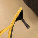 KYLETHOMASW  -  New Rhinestone Square Head Sandals Women's Temperament Socialite Style Fine Heel High Heel Women's Sandals