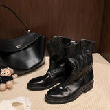 KYLETHOMASW  -  Retro Women's Shoes Handmade Genuine Leather Cowboy Boots for Woman Exquisite Platform Ankle Boots Designer Shoes Botas Feminina