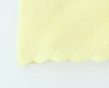 KYLETHOMASW  -  Sexy Chic Cropped Sweater Vest Yellow Spring Summer Knitted Hollow Out Women Ladies Knitwear Sweater Jersey Crop Top New