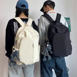 KYLETHOMASW  -  Unisex Fashion Computer Backpack Large Capacity Solid Color Student Schoolbag Zipper Casual Travel Shoulder Bag Women
