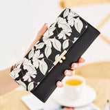 Kylethomasw Korean Pu Leather Wallets Female Long Purses Money Clips Phone Pocket Ladies High Quality Wallet Card Holder Clutch Moda Mujer