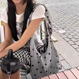 KYLETHOMASW  -  New Streetwear Fashion Dots Handbags Casual All Match Travel Underarm Bag Y2k Aesthetic trendy Women Simple Shoulder Bags