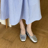 KYLETHOMASW  -  New Spring Fashion Butterfly-Knot Women Ballet Flats Shoes Shallow Female Soft Footwear Dress Ladies Flats Slip On Shoes