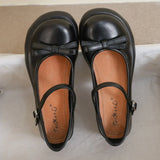 KYLETHOMASW  -  New Style Women Pumps Mary Janes Shoes Fashion Elegant Chunky Platform High Heels Women Shoes Bow Ankle Buckle Party Shoes