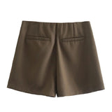 KYLETHOMASW  -  Black Mini Skirt Skort Women High Waist Skirts Brown Sexy Cute Summer Shorts For Woman Kawaii Wrap Skirt With Shorts Pink