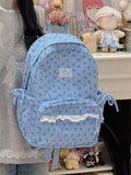 KYLETHOMASW  -  Lace Bow Polka Dot Bag Student Mochila Large Capacity Mochilas Mujer Backpack School Bolsas Feminina Corduroy Bags for Woman