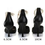 KYLETHOMASW  -  Sharp Pointed High Heels Women New French Style Single Shoe Sandals Women Paired with A Skirt Thin Heeled Pumps Women Shoes