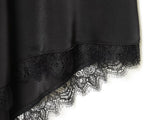 KYLETHOMASW  -  New Women Lace Trim High Waist Asymmetric Skirt