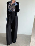 KYLETHOMASW  -  Drop Feeling Wide Leg Suit Pants Women Spring New High Waist Slimming Versatile Straight Leg Casual Long Trousers