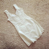 KYLETHOMASW  -  Corset Style White Mini Dress Women pintuck details sexy women dress new cotton summer dress y2k party dresses