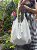 KYLETHOMASW  -  Polka Dot Knot Tote bags for Woman Large Capaci Handbag Commuter Bolsos Mujer New Casual Sac Femme Underarm Bolsas Canvas Bolso