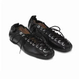 KYLETHOMASW  -  Fashionable Women's ballerina Flat Footwear Spring Summer New Casual Lace-Up round Toe comfortable woman shoes Ladies loafers