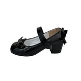 KYLETHOMASW  -  Women's Mary Jane Shoes New Sweet Bowknot Women Lolita Shoes Elegant Wedding Party Causal Princess Ladies Dress Shoes with Heels
