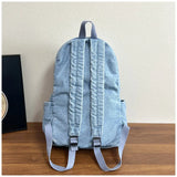 KYLETHOMASW  -  New Star School Bag for Female Japanese Denim Women Backpack High School Teenagers Student Casual Large Capacity Back Pack