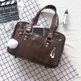 KIylethomasw Japanese Shoulder Bag for Women PU Leather Itabag Bag JK Tote Bags Book Handbags Preppy Uniform Messenger Bags Crossbody Bag