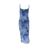 KYLETHOMASW  -  Sexy Summer Maxi Dress Women Preppy Style Fashion Butterfly Print Sleeveless Strap Dresses Casual Clubwear Elegant Party Dresses