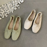 KYLETHOMASW  -  Fashion Butterfly-Knot Ladies Flat Mary Jane Women's Shoes Female Slides PU Footwear Luxury Ballet Flats Dance Shoes For Woman