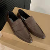 KYLETHOMASW  -  Retro Women Shoes Exquisite Soft Leather Flat Bottom Loafers for Woman Classic Britain Casual Shoes Designer Shoes Zapatos Mujer