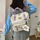 KYLETHOMASW  -  Kawaii Backpack Women Back Pack Cute Mochila Japanese High School Girls Backpack School Bags for Teenage Girls Multi Pockets Sac