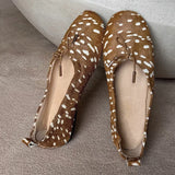 KYLETHOMASW  -  Sweet Bow Ballet Flats Shoes Round Toe Suede Flat Loafers Ladies Soft Comfortable Slip‑on Ballerina Shoes Casual Dress Footwear