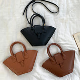 KYLETHOMASW  -  Luxury Designer Shoulder Bag Large Capacity Fashion Handbag Trapezoid Top Handle Bag Fan-Shaped Bucket Bag for Women