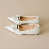 KYLETHOMASW  -  Summer New Wave Design Women's Flat Shoes Pointed Toe Shallow Slip-on Female Single Shoes Solid Color Versatile Ladies Footwear