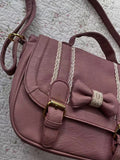 KYLETHOMASW  -  Korean College Style JK Uniform Bag Sweet Bow Lace Decoration Shoulder Crossbody Retro Mailman Bags