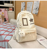 KYLETHOMASW  -  High-capacity Kawaii Students Women Backpacks Sweet Y2k Aesthetic Fashion Girls Star Schoolbags All Match Transparent Ita Bags