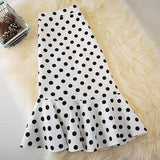 KYLETHOMASW  -  Summer point high-waisted irregular long fishtail skirt aline women