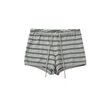 KYLETHOMASW  -  Vintage Striped Knit Shorts Women Drawstring Low Waist Casual Summer Wear