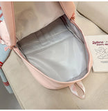KYLETHOMASW  -  High-capacity Kawaii Students Women Backpacks Sweet Y2k Aesthetic Fashion Girls Star Schoolbags All Match Transparent Ita Bags