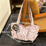 KYLETHOMASW  -  Korean New INS Large Capacity Tote Polka Dot Bags Women's One Shoulder Versatile Commuter Bag