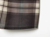KYLETHOMASW  -  Retro Plaid Mini Skirt Women's New Design Casual Sexy High Waist Pleated Asymmetrical Midi Skirt Street Style Trendy