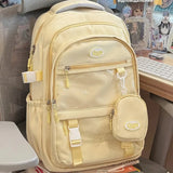 KYLETHOMASW  -  Large Capaci School Backpack Student Mochila Daily Using Mochilas Ita Bag Fashionable Bolsas Feminina Sweet Cutebackpacks
