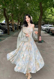 KYLETHOMASW  -  Women Elegant Casual Floral Dress Sleeveless Vintage Chic A-Line Party Beach Holiday Vestidos Female Spring Summer Clothes New